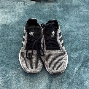 Adidas Black and Gray Knit Sneakers